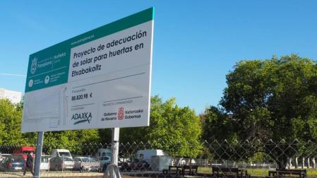 Las 48 huertas urbanas de Echavacoiz inician su andadura con la entrega de llaves
