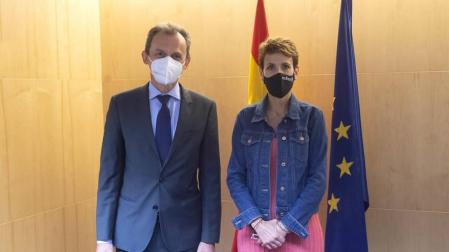 Chivite informa a Duque del plan de ciencia que está ultimando Navarra