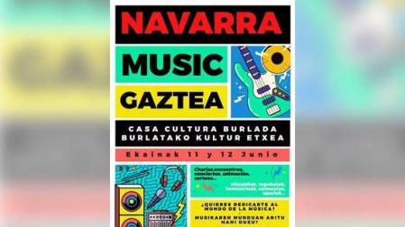 Cartel del Navarra Music Gaztea.
