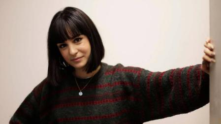 Natalia Lacunza, este viernes en el Navarra Arena.