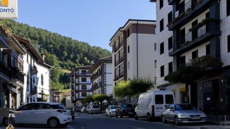 Imagen obtenida en la travesía que surca el entramado urbano de Leitza.