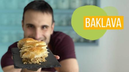 Baklava, un postre tradicional de Turquía y Oriente Medio