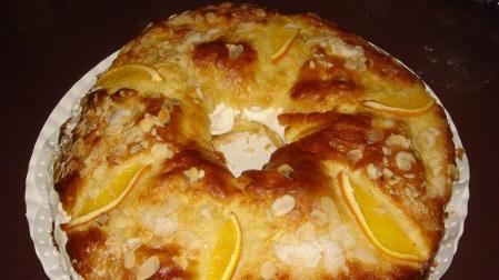 Imagen del rosco de reyes casero