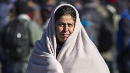 REFUGIADOS EN LA FRONTERA DE ESLOVENIA