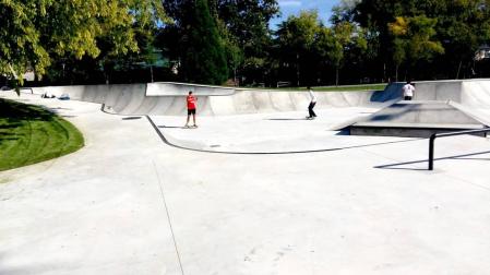 El skatepark del parque de Antoniutti, tras su reapertura.