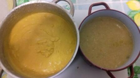 Puré de verdura y pollo