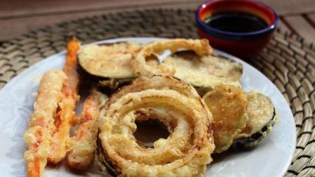Imagen de las verduras en tempura