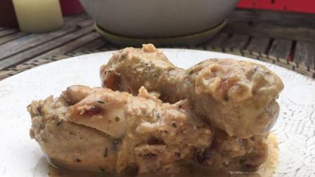 Imagen del pollo a la mostaza con cerveza