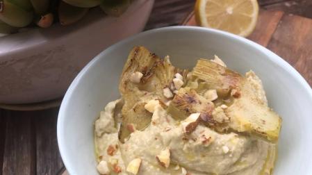 Imagen del hummus de alcachofas