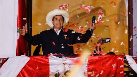 Castillo se declara vencedor en la segunda vuelta de las presidenciales de Perú