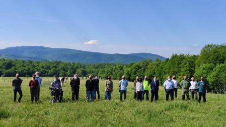 Presentación del proyecto entre Intia y Aspace en Roncesvalles.