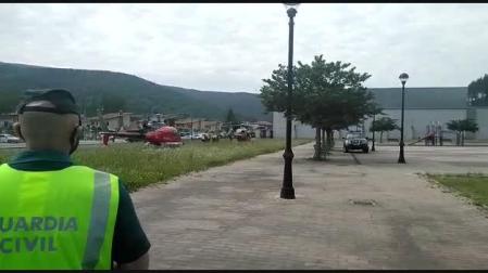 Trasladada al CHN en helicóptero desde Zubiri una senderista accidentada