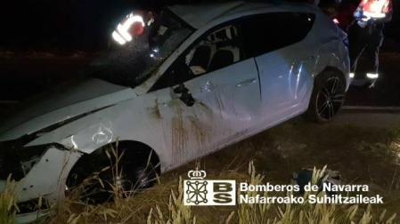 Estado en el que quedó el vehículo accidentado en Murieta