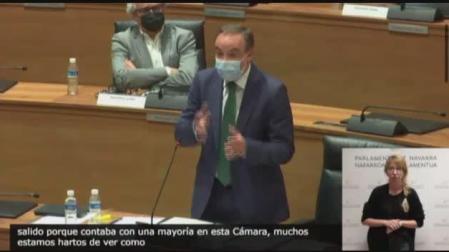 Esparza (NA+) acusa a Chivite de actuar como la “delegada” del Gobierno de Sánchez
