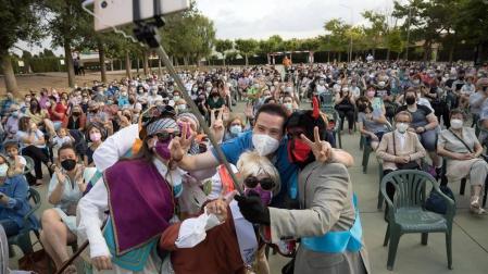 El barrio de Lourdes volvió a celebrar este sábado su Paloteado tras tener que cancelarse el año pasado por la pandemia