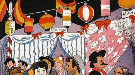 Ilustración de Francisco Sancha para la revista Alegría, junio de 1907.