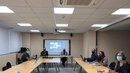 Asistentes a la reunión de la Comisión de Coordinación del Sistema de Información Territorial de Navarra – SITNA.