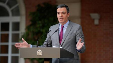 Pedro Sánchez, en la Moncloa tras conceder los indultos a los líderes del procés.
