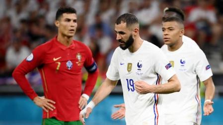El pulso entre Cristiano Ronaldo y Benzema deja a Portugal tercera
