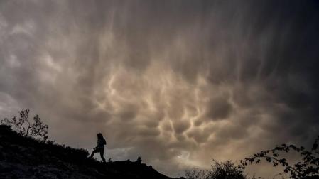 Cielos nubosos en Ayegui en una imagen de archivo.