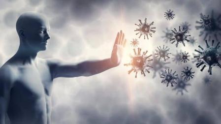 Imagen representativa de una persona contra el virus.