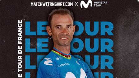Los maillots del Movistar serán subastados para la Fundaciòn Luzón de ELA