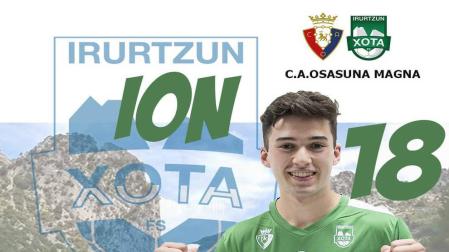 Ion Cerviño formará parte de la plantilla de Osasuna Magna 2021-2022