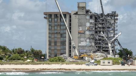 Sube a nueve el número de fallecidos en el derrumbe del edifcio en Miami-Dade