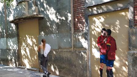 La última creación de LKN, visible en la calle Sancho el Mayor de Pamplona