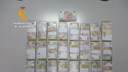 Billetes falsos encontrados en los aseos del polígono Los Montalvos de Salamanca.