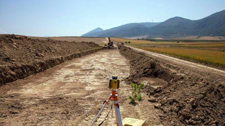 Obras de urbanización en terrenos donde irá la planta