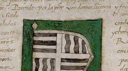 Escudo de Carlos V en la universidad de Oñate, expresión monumental del fervor monárquico y castellanista que vivió Guipúzcoa en el siglo XVI.