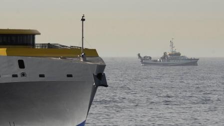 El buque del Instituto Español de Oceanografía (IEO) Ángeles Alvariño, días pasados en Tenerife durante la búsqueda