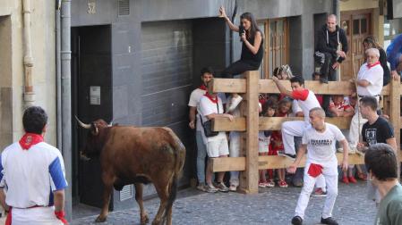 Vacas por las calles de Estella en las últimas fiestas hasta la fecha, las de 2019