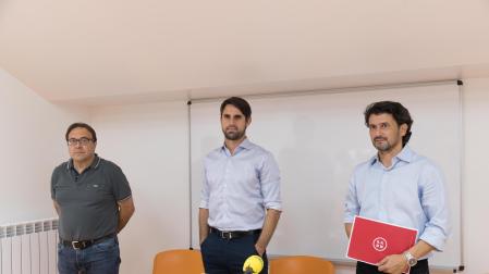 De izquierda a derecha: Jesús Miranda, Alejandro Ghirardi y Guillermo Pereyra