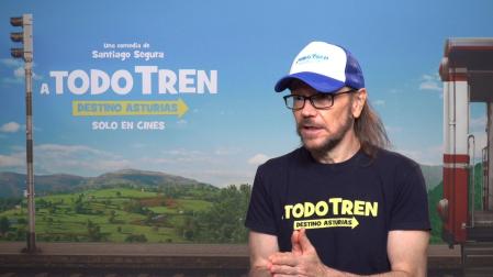 Santiago Segura, en la promoción de su nueva película 'A todo tren: Destino Asturias'