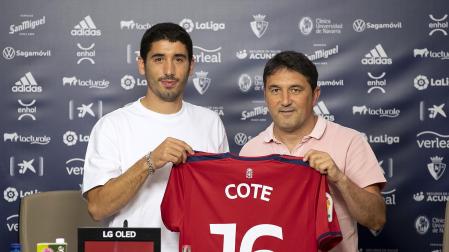 Presentacion de José Ángel 'Cote' como jugador de Osasuna