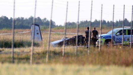 Estado en el que quedó la avioneta tras el accidente