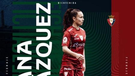Ana Velázquez se incorpora a la disciplina de Osasuna Femenino
