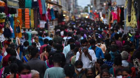 Calle de Chennai, en la India
