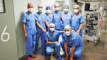 Equipo de cirugía del Servicio de Ginecología y Obstetricia del Hospital Reina Sofía de Tudela