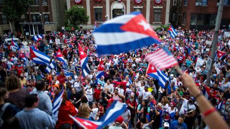Imagen de las protestas en Cuba.