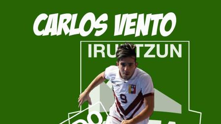 Imagen del anuncio del fichaje de Carlos Vento por Osasuna Magna publicado en las redes del club