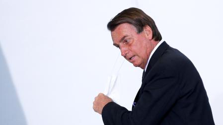 El presidente brasileño, Jair Bolsonaro, durante un acto reciente en Brasilia