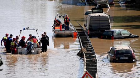 Históricas inundaciones en el oeste de Alemania.
