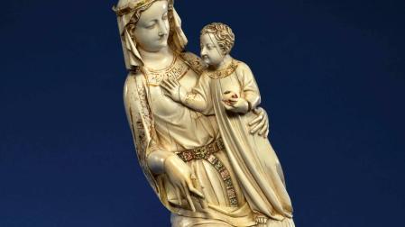 Imagen de la Virgen actualmente en el British Museum, 1310-1330