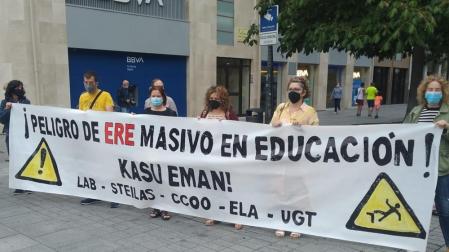 Protesta de los sindicatos, este viernes