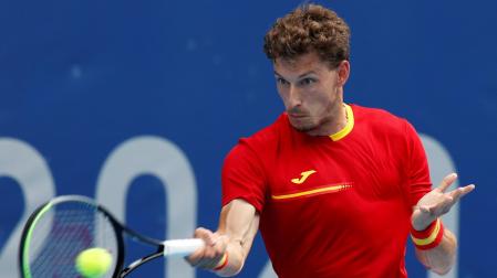 El español Pablo Carreño durante su partido frente al ruso Karen Khachanov.