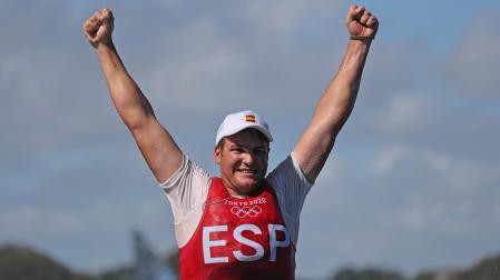 Joan Cardona, exultante tras lograr la medalla de bronce