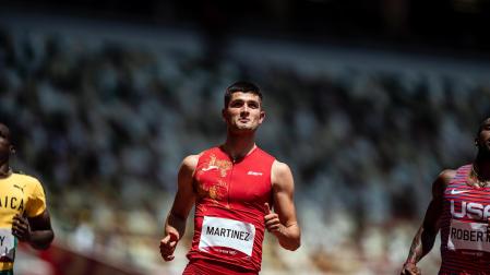 Asier Martínez ha entrado en la gran final de 110 metros vallas en su primera participación olímpica